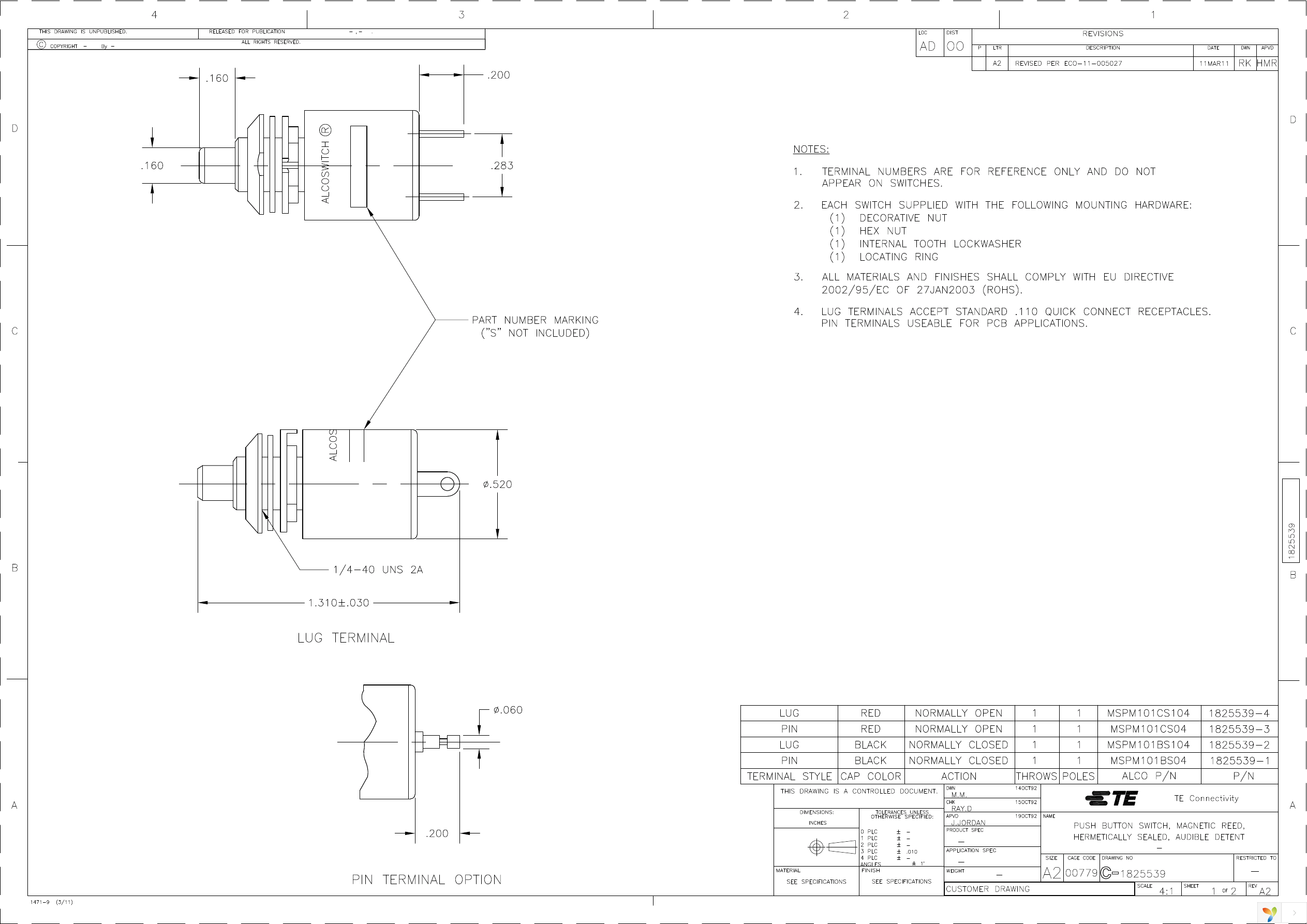 MSPM101CS104 Page 1