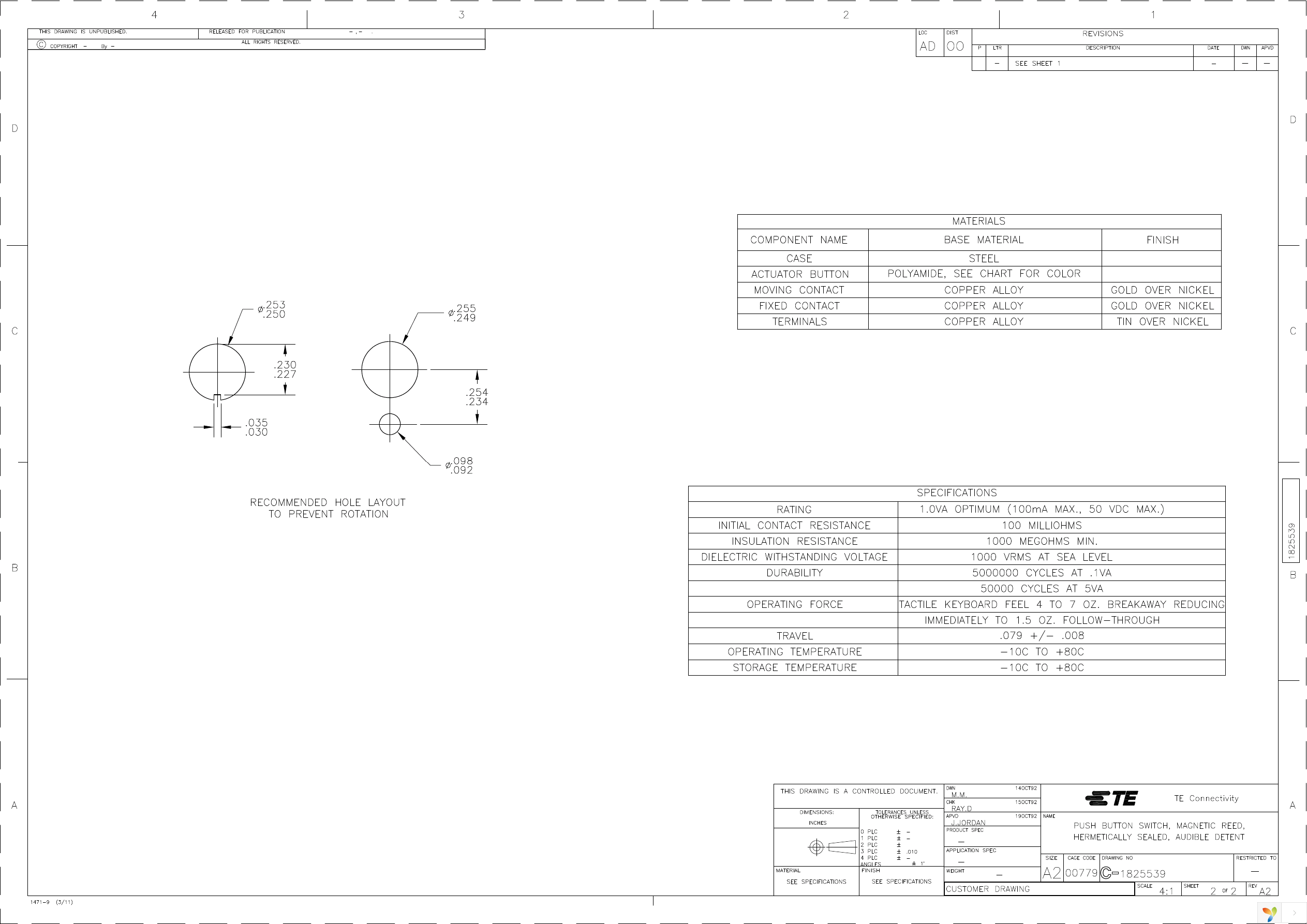 MSPM101CS104 Page 2