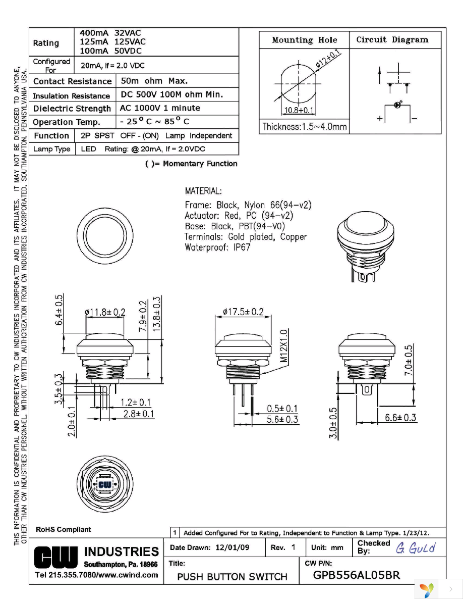 GPB556AL05BR Page 1