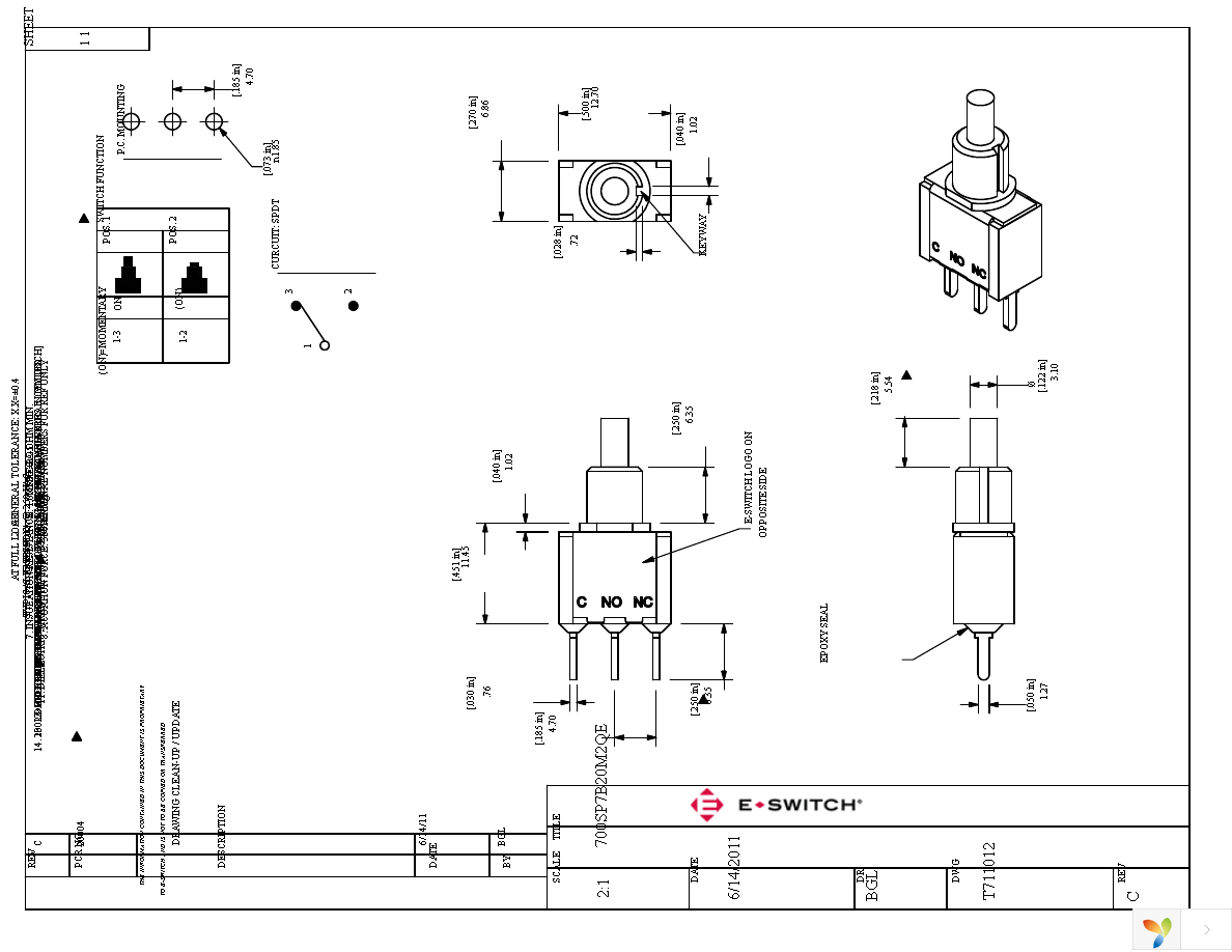 700SP7B20M2QE Page 1