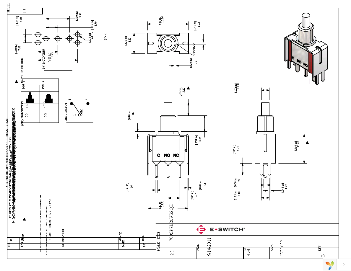 700SP7B20VS2QE Page 1