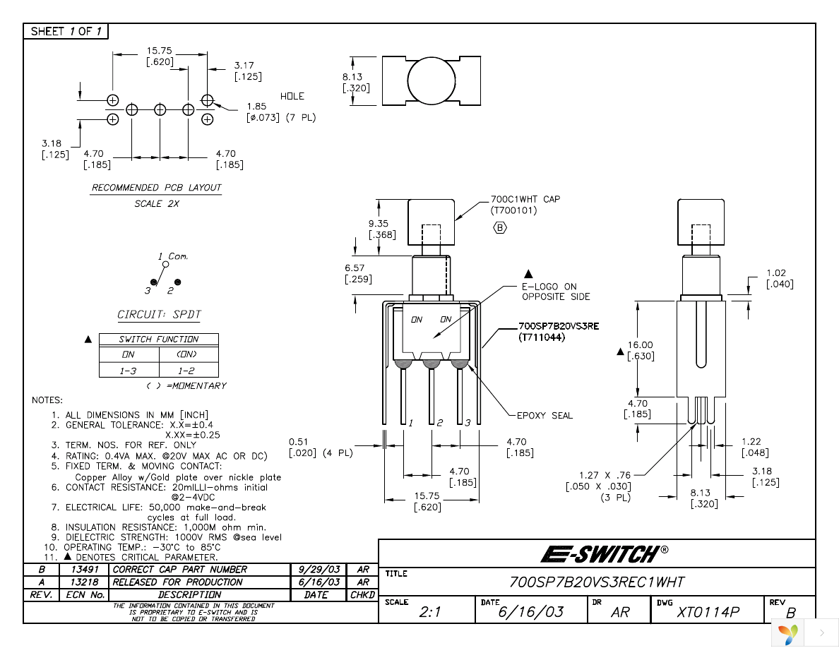 700SP7B20VS3REC1WHT Page 1