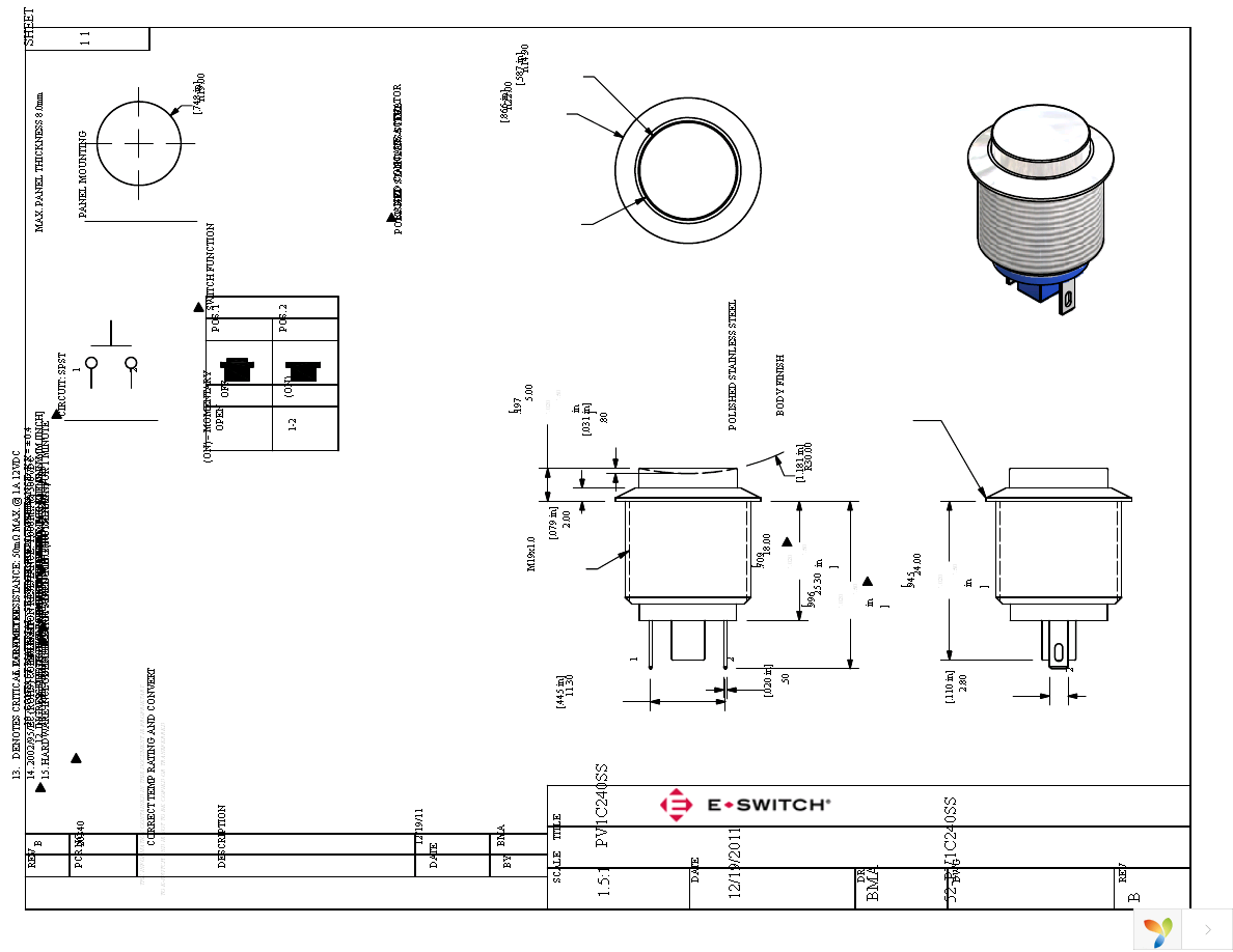 PV1C240SS Page 1