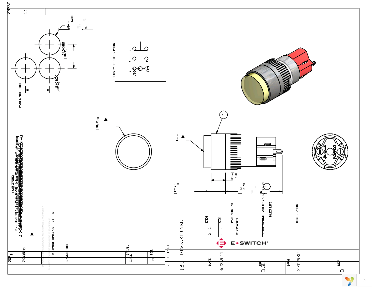 D16OAR110YEL Page 1