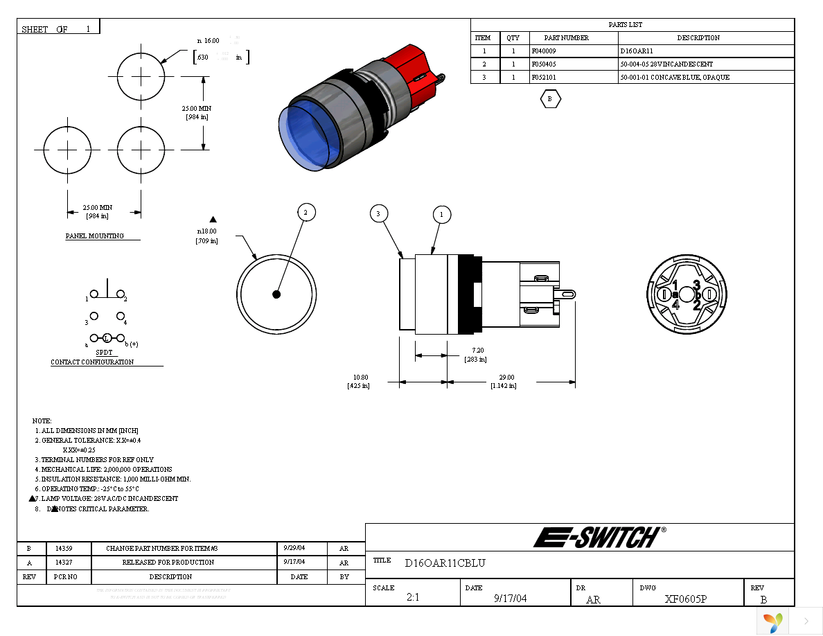 D16OAR11CBLU Page 1