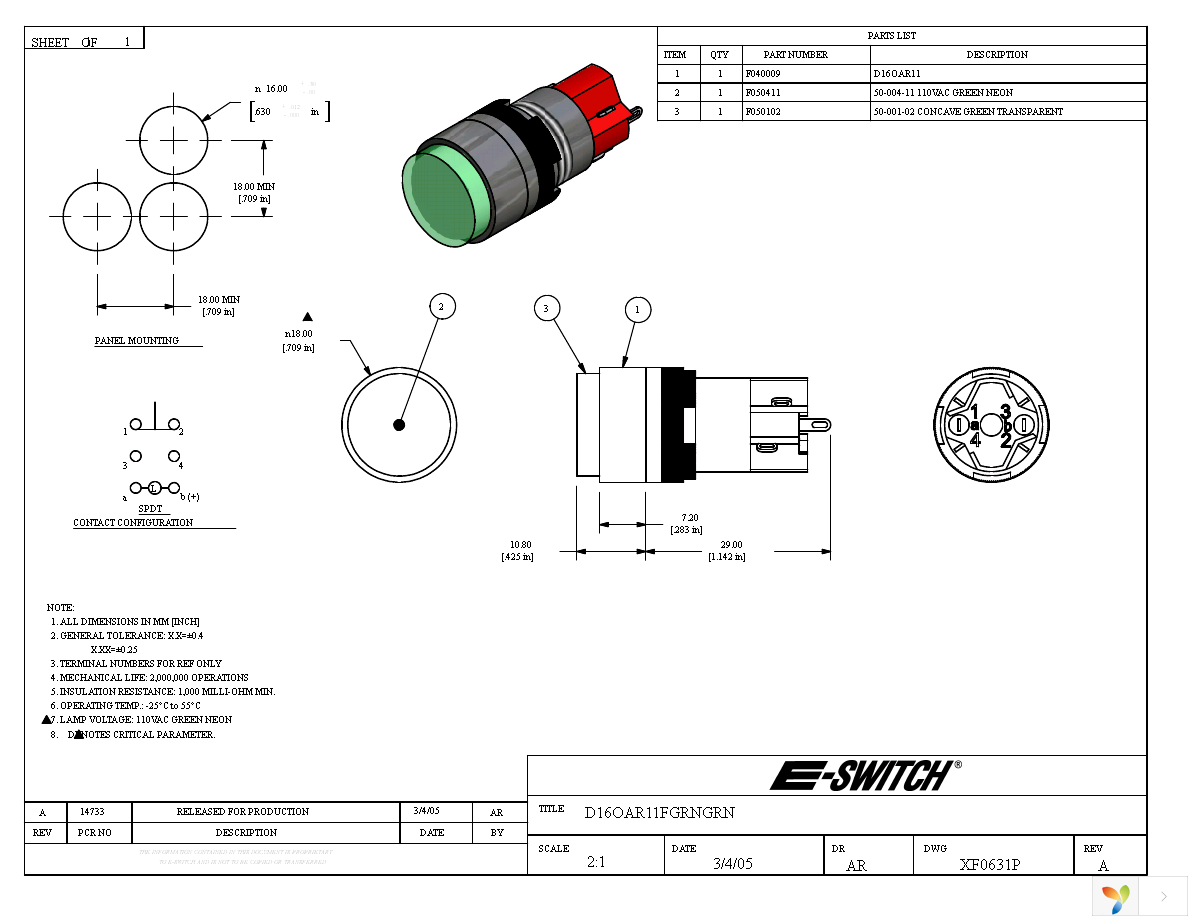 D16OAR11FGRNGRN Page 1