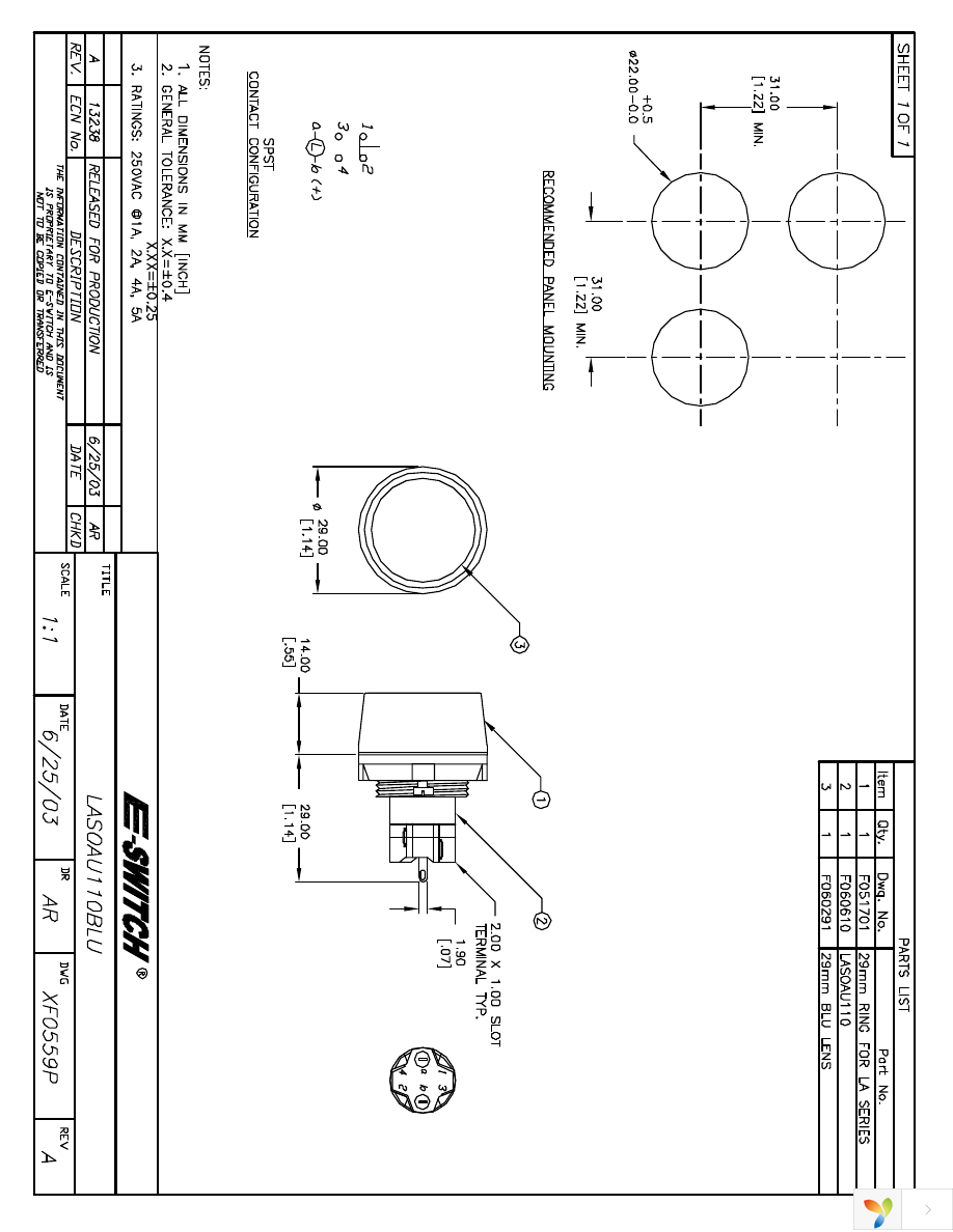 LASOAU110BLU Page 1