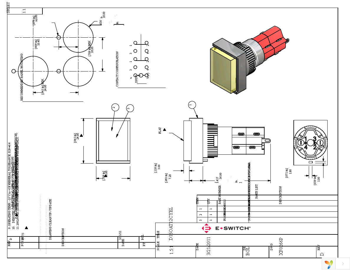 D16OAT12CYEL Page 1