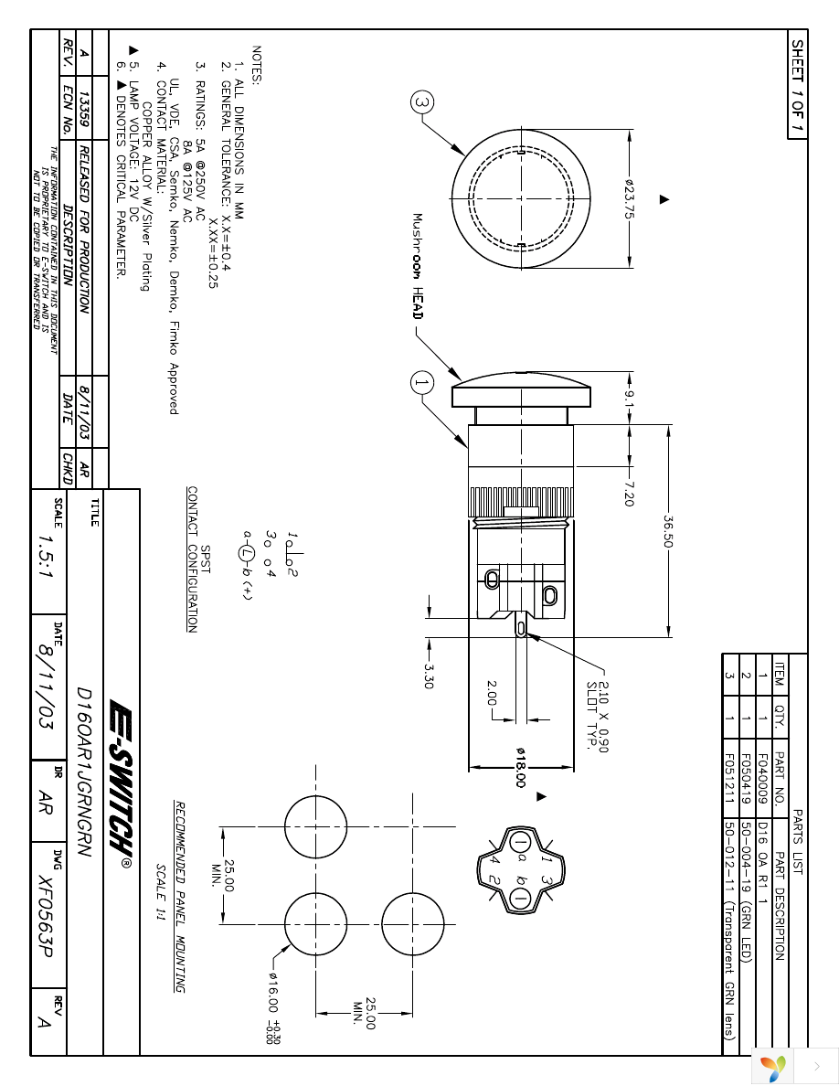 D16OAR1JGRNGRN Page 1