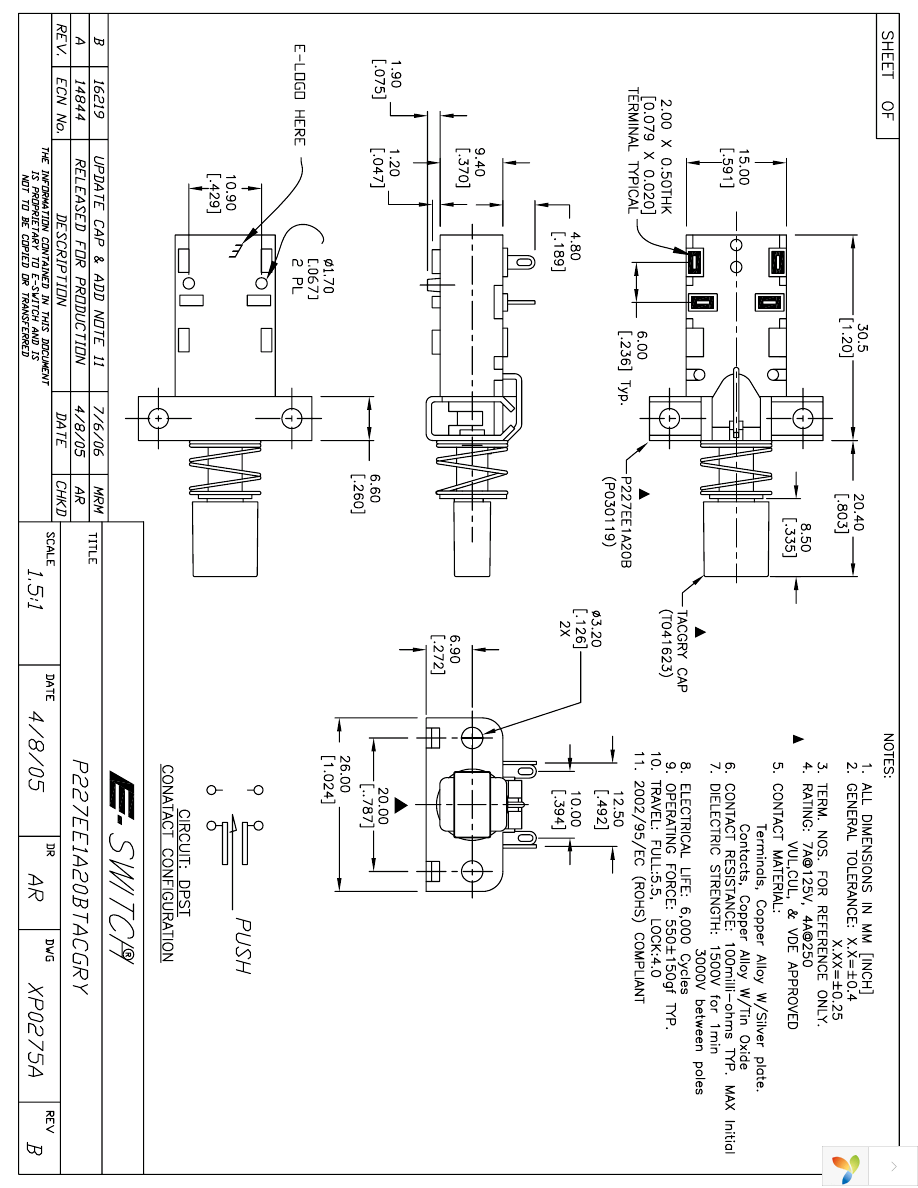 P227EE1A20BTACGRY Page 1