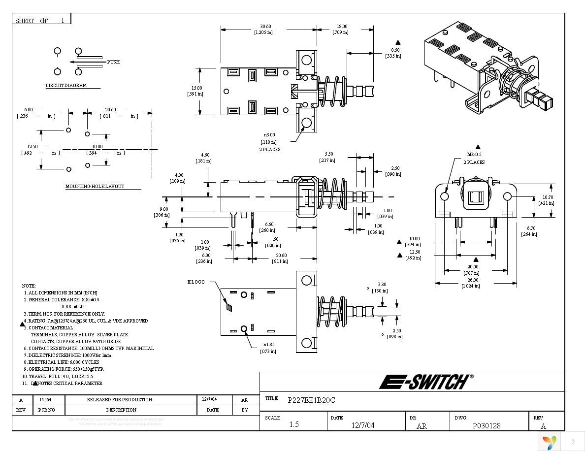 P227EE1B20C Page 1