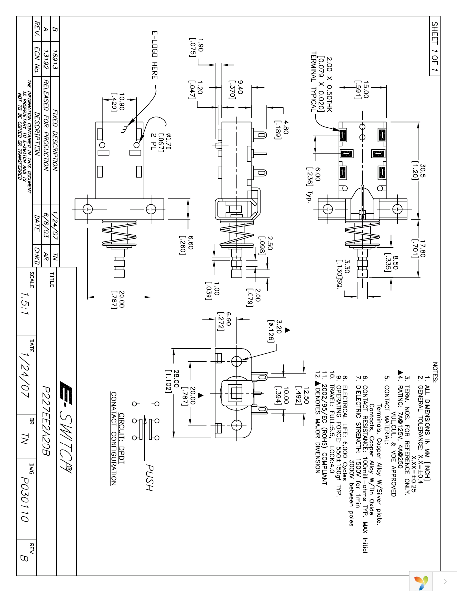 P227EE2A20B Page 1