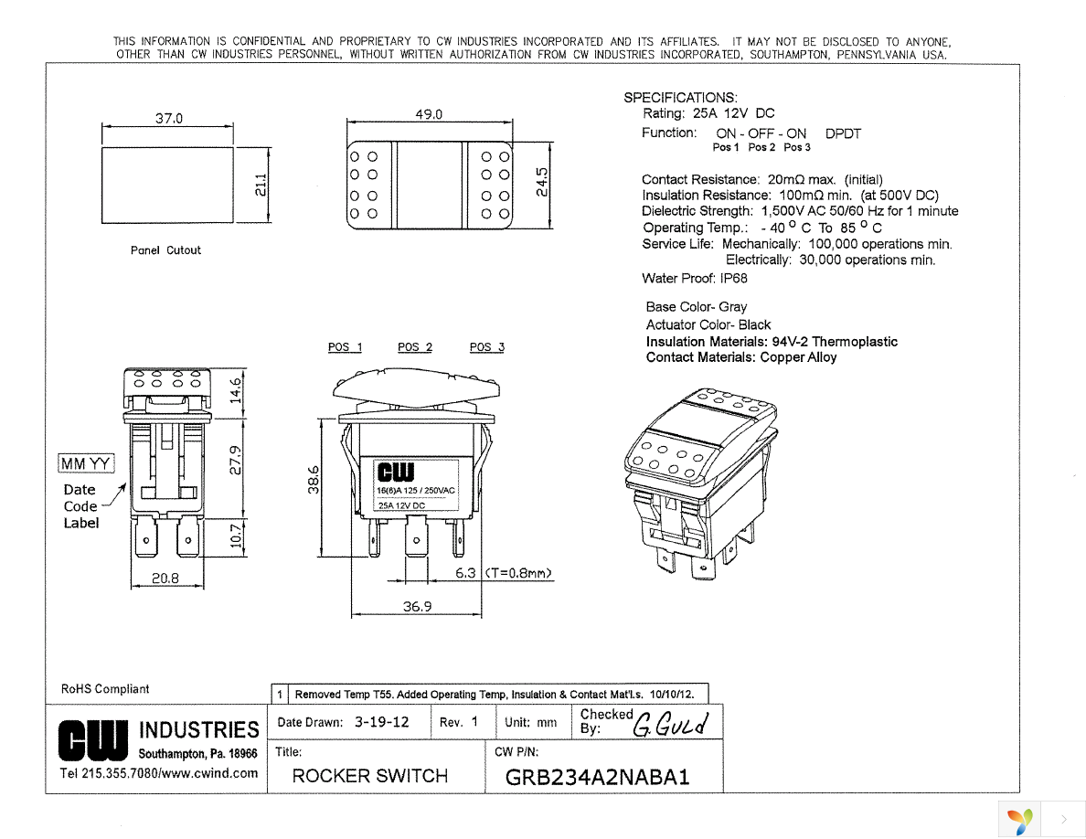 GRB234A2NABA1 Page 1