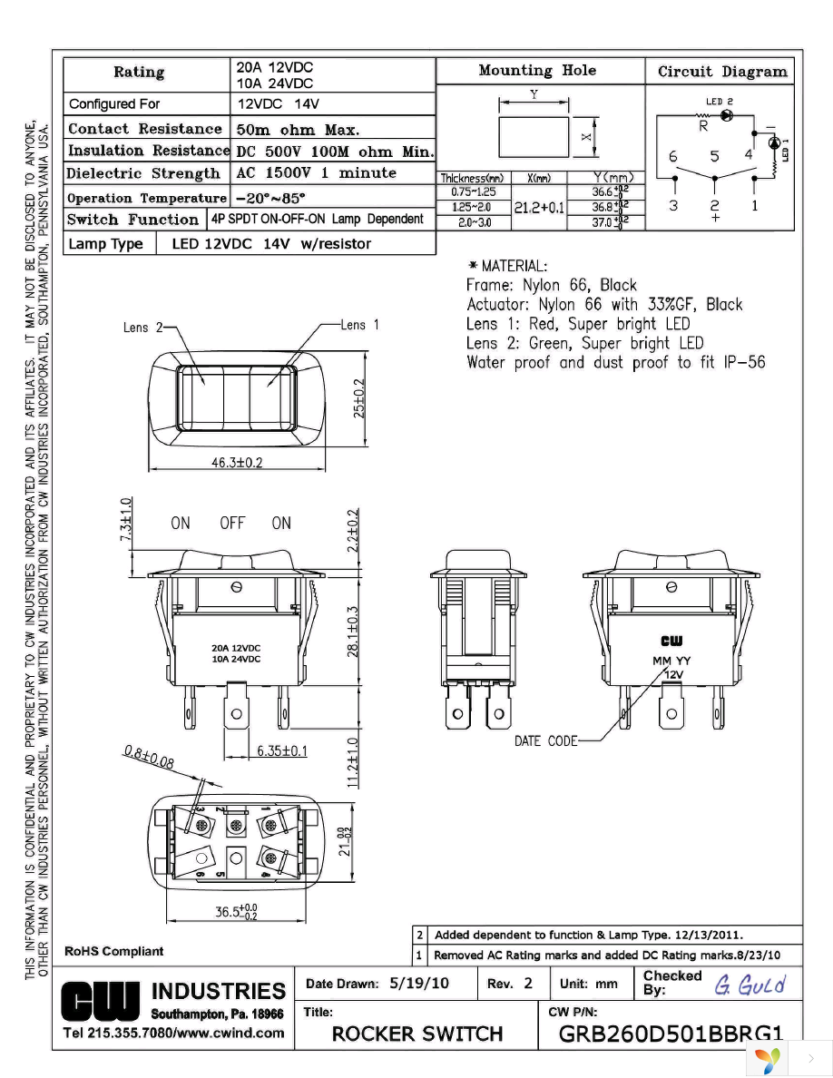 GRB260D501BBRG1 Page 1