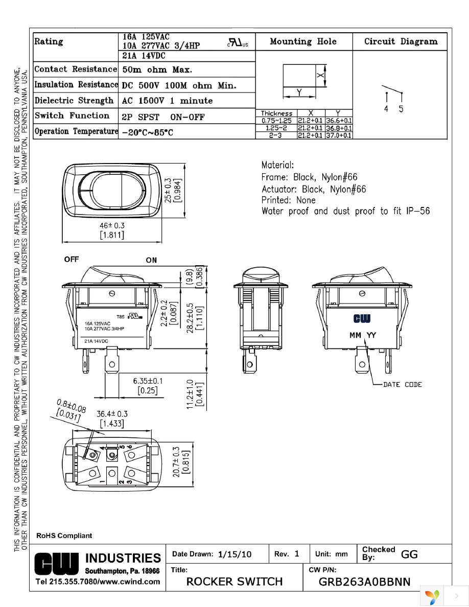 GRB263A0BBNN Page 1