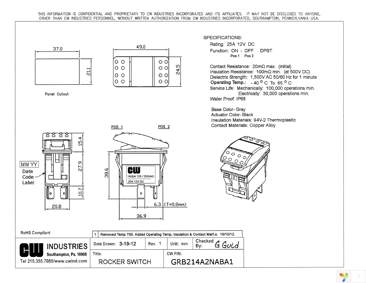 GRB214A2NABA1 Page 1