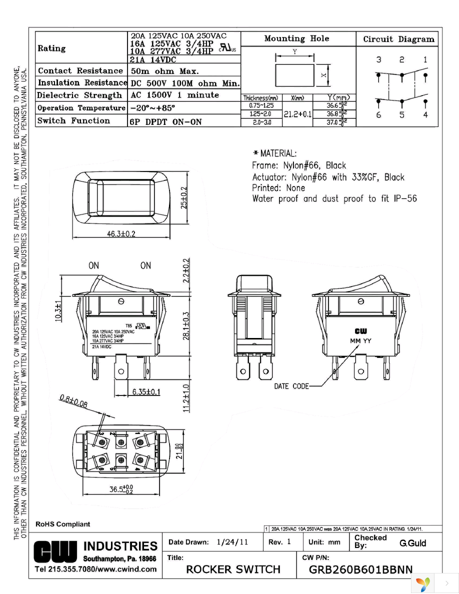 GRB260B601BBNN Page 1