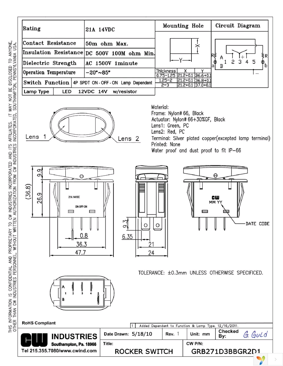 GRB271D3BBGR2D1 Page 1