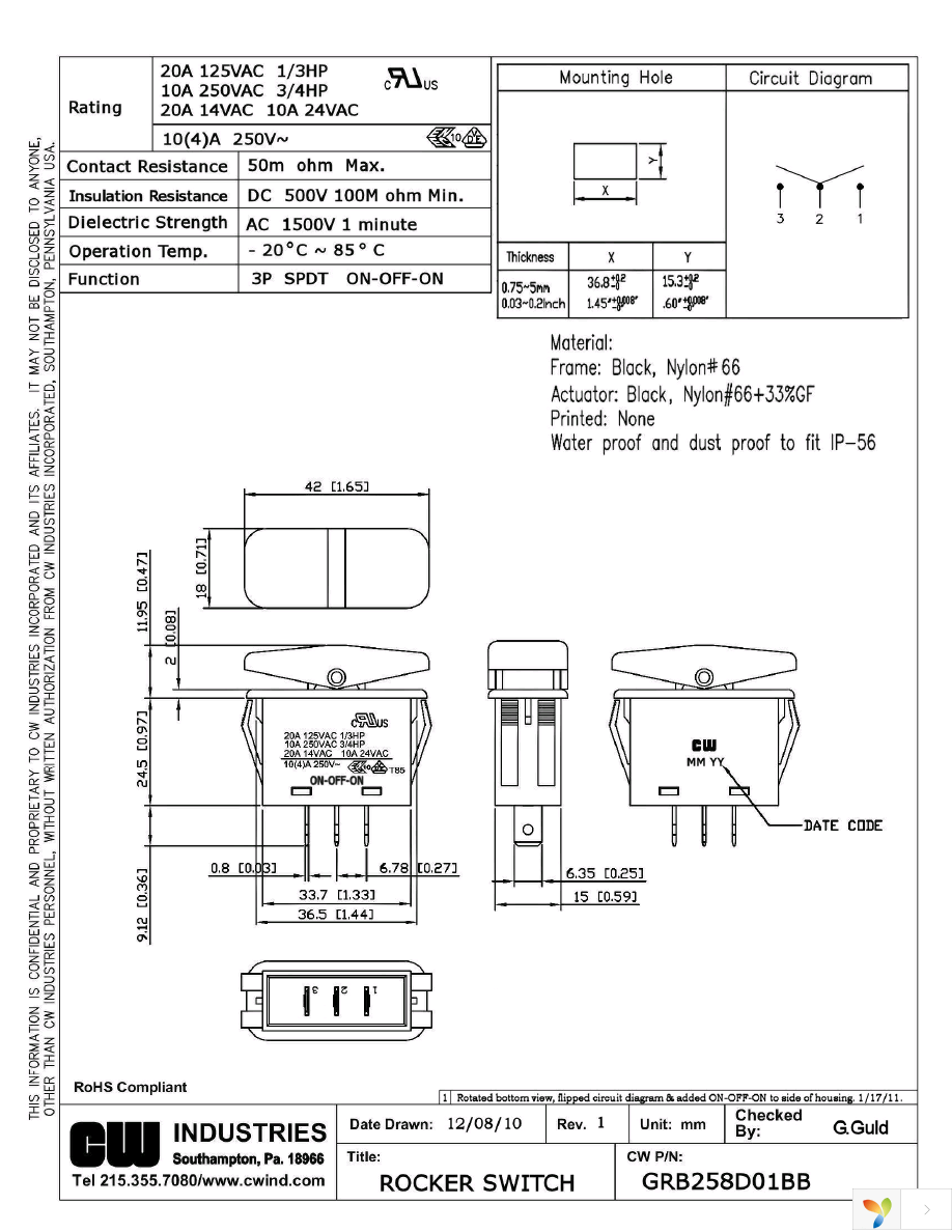 GRB258D01BB Page 1