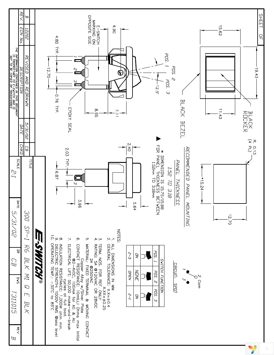 300SP1R6BLKM1QEBLK Page 1