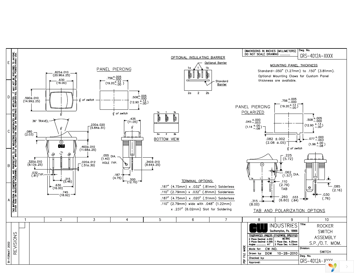 GRS-4012A-0000 Page 1