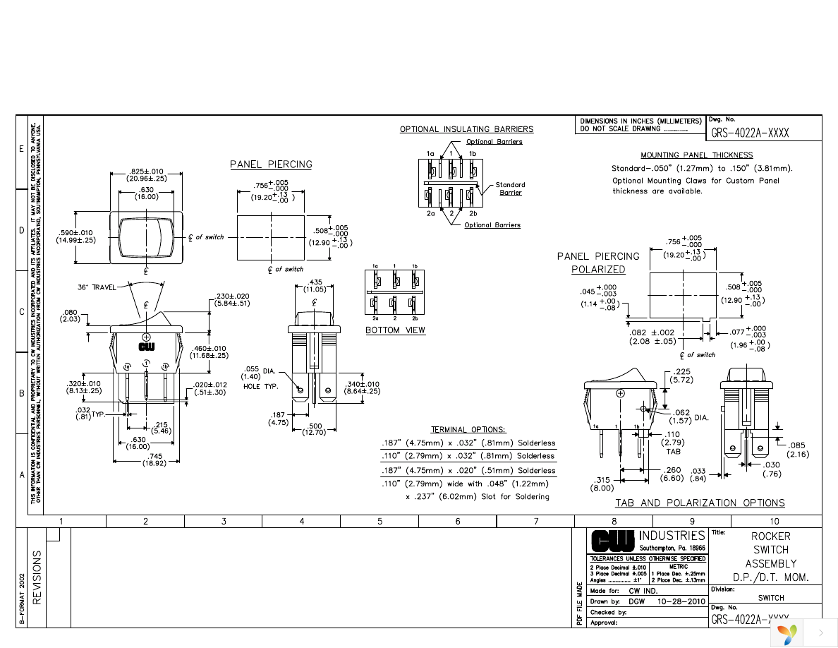 GRS-4022A-0001 Page 1