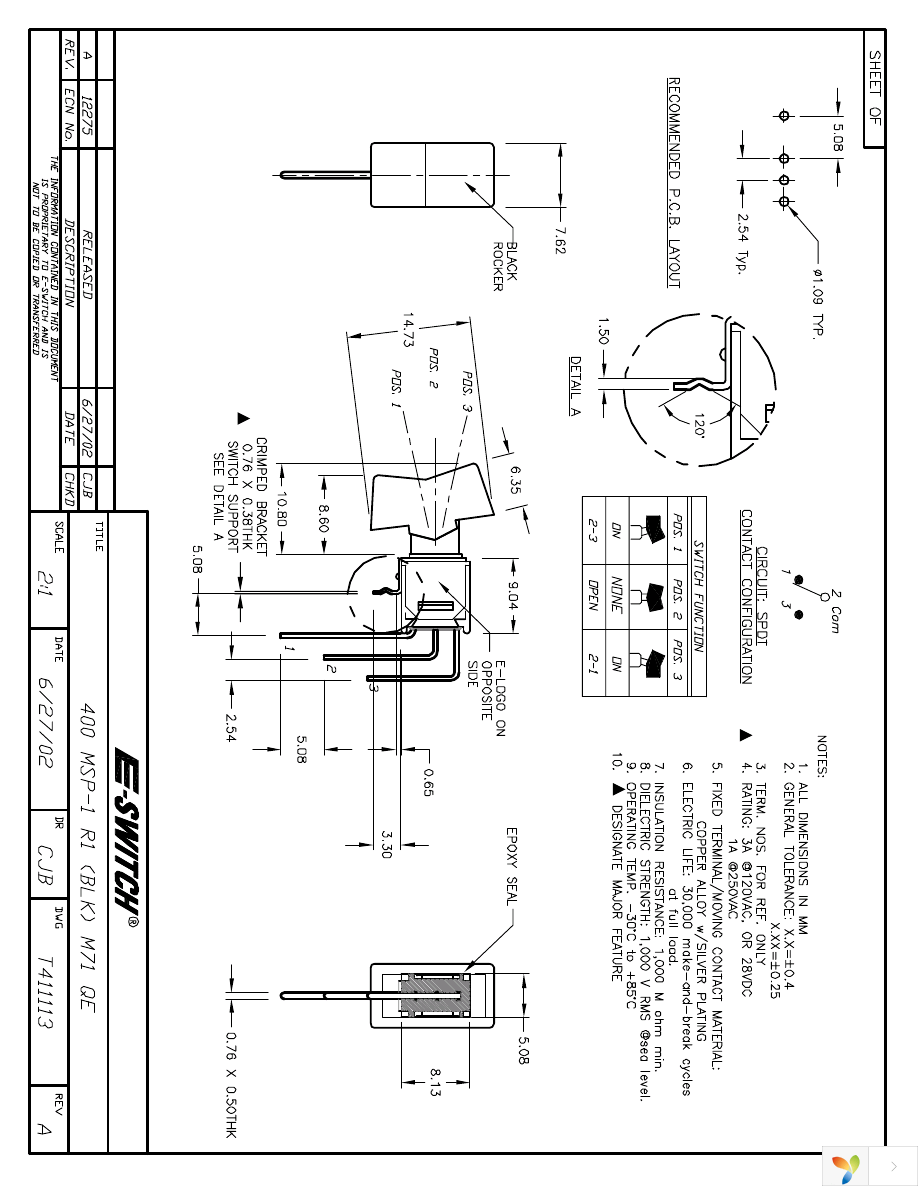 400MSP1R1BLKM71QE Page 1