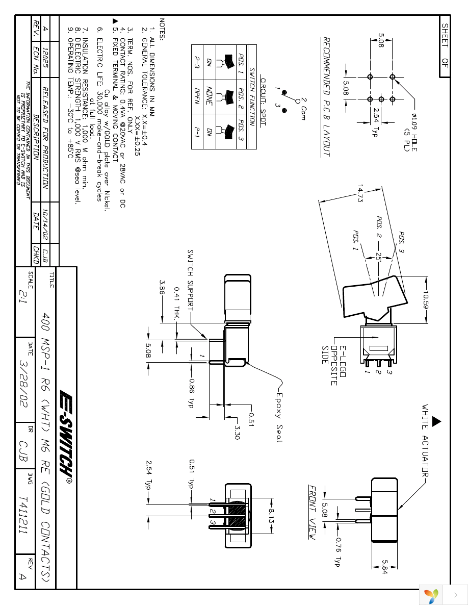 400MSP1R6WHTM6RE Page 1