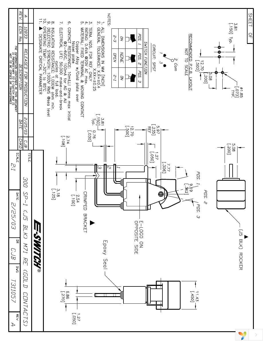 300SP1J5BLKM71RE Page 1