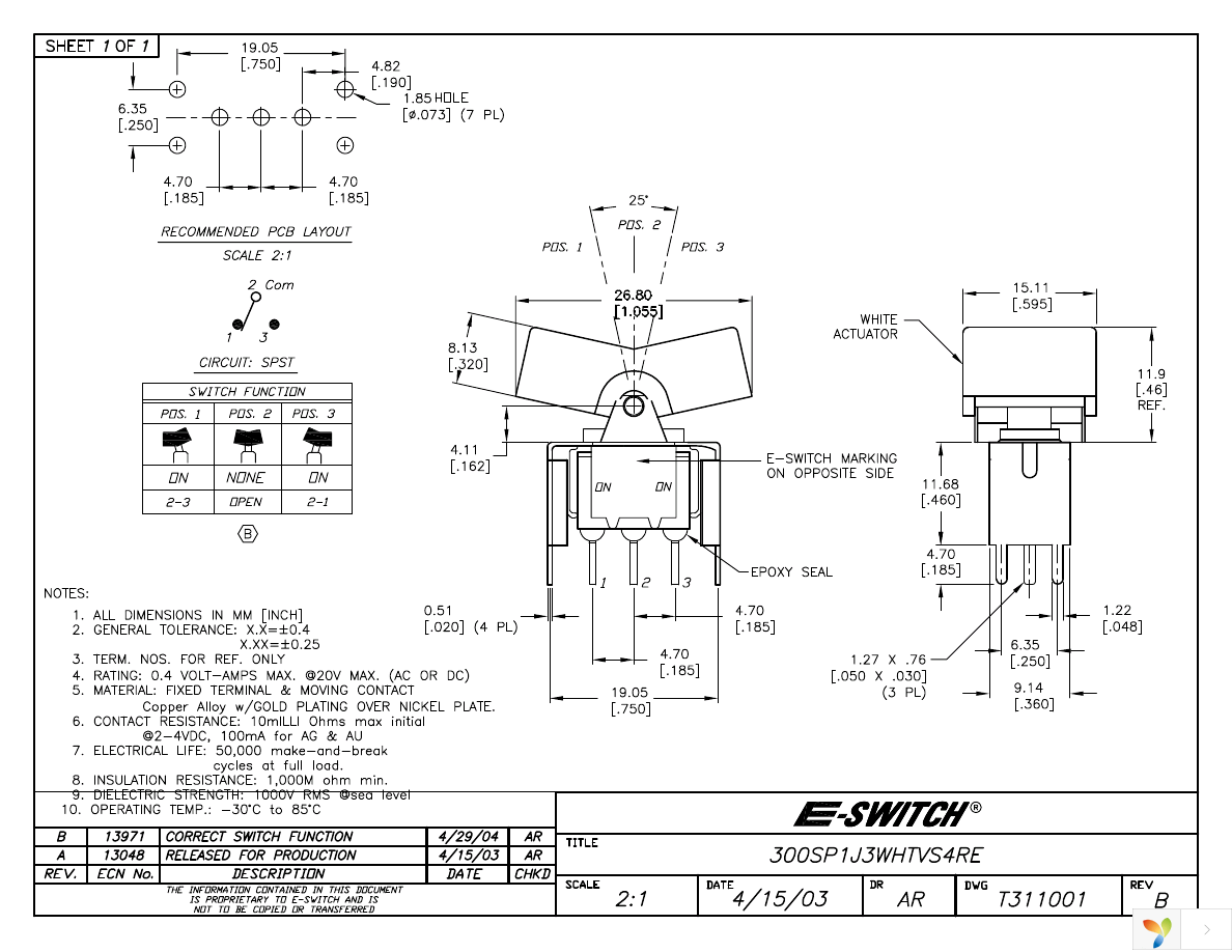 300SP1J3WHTVS4RE Page 1