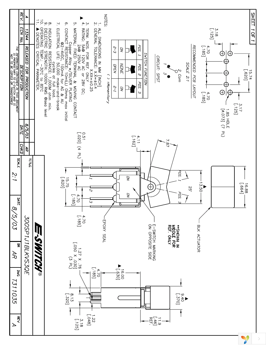 300SP1J1BLKVS3QE Page 1