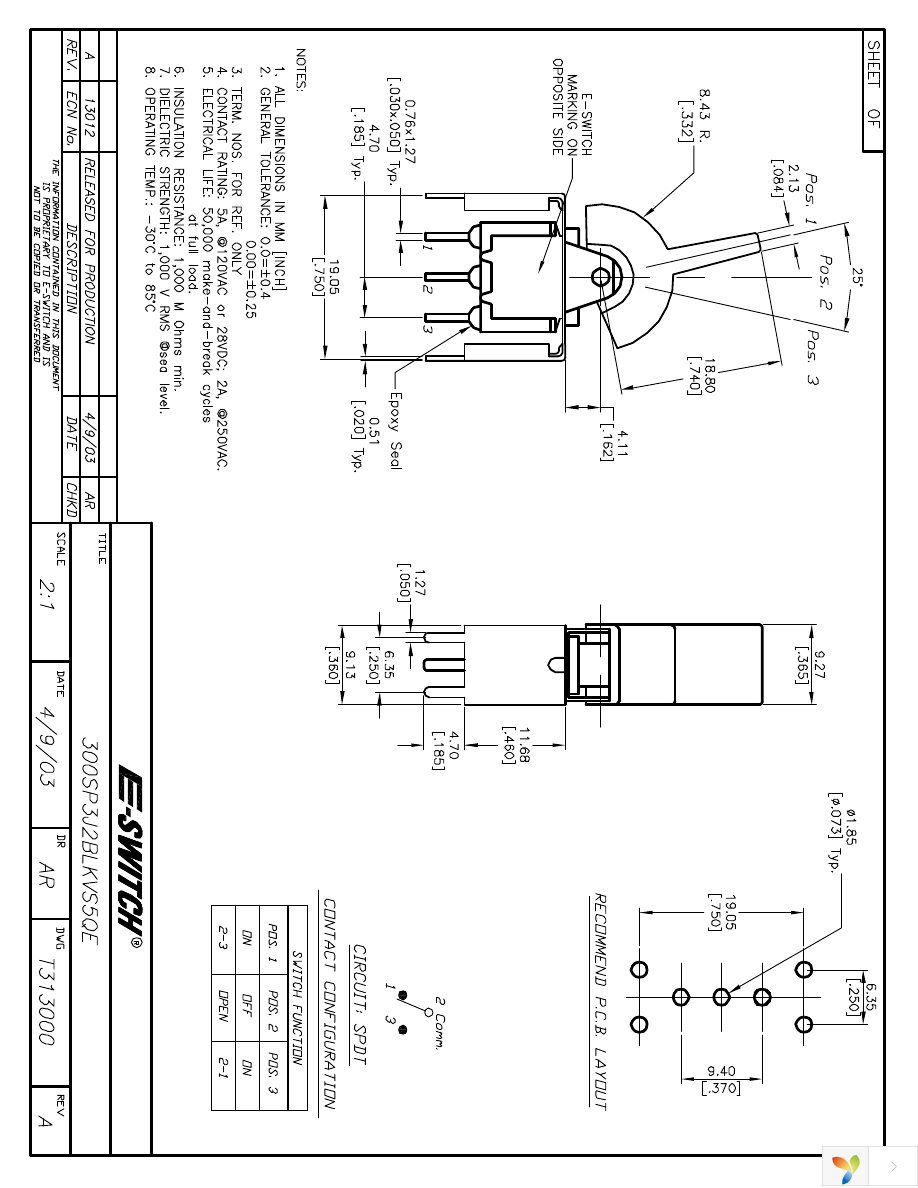 300SP3J2BLKVS5QE Page 1