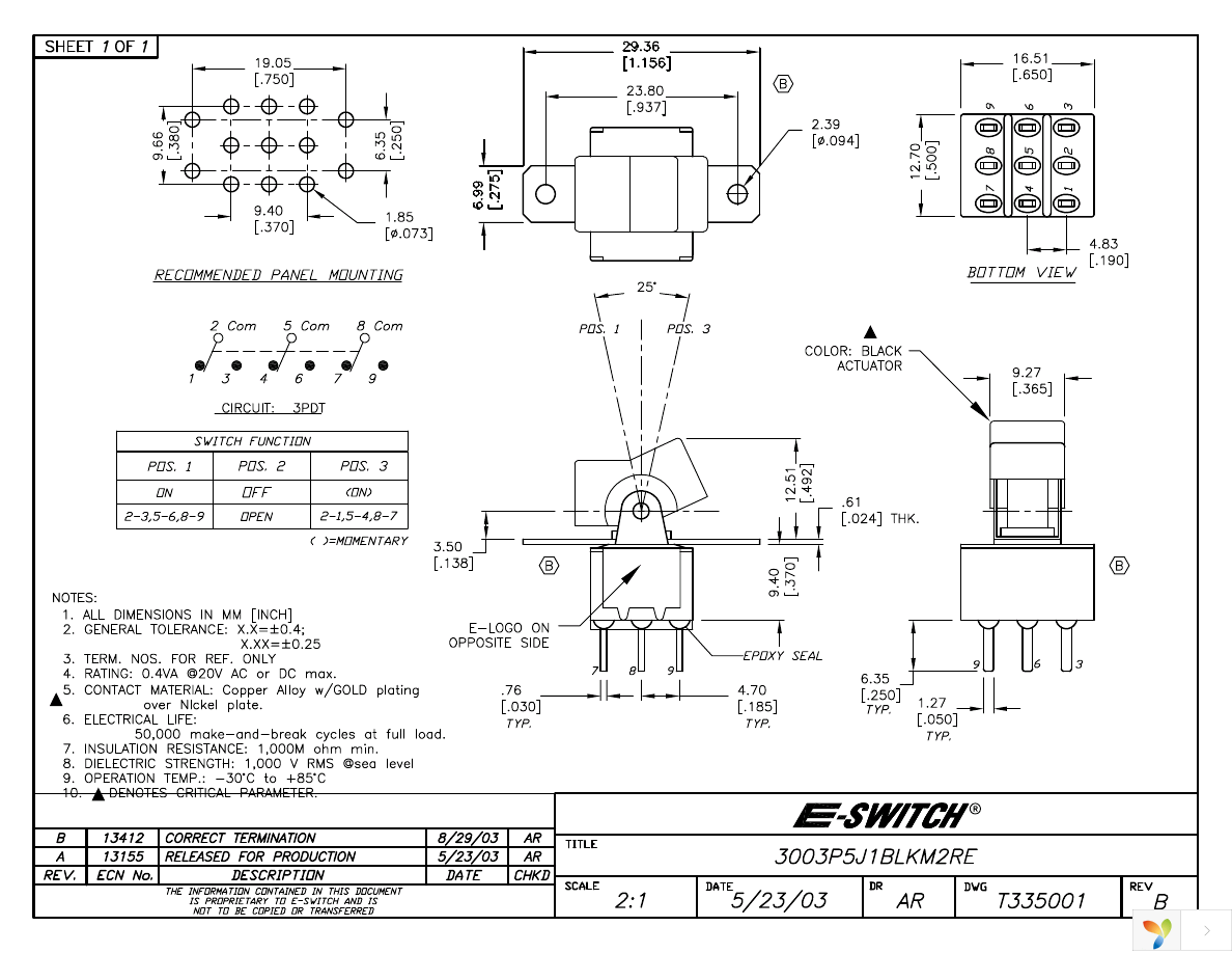 3003P5J1BLKM2RE Page 1