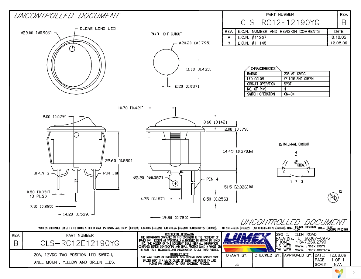 CLS-RC12E12190YG Page 1