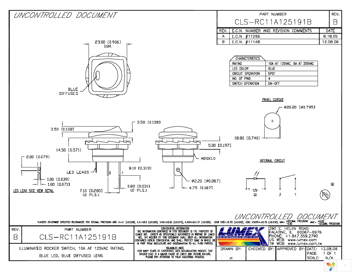 CLS-RC11A125191B Page 1