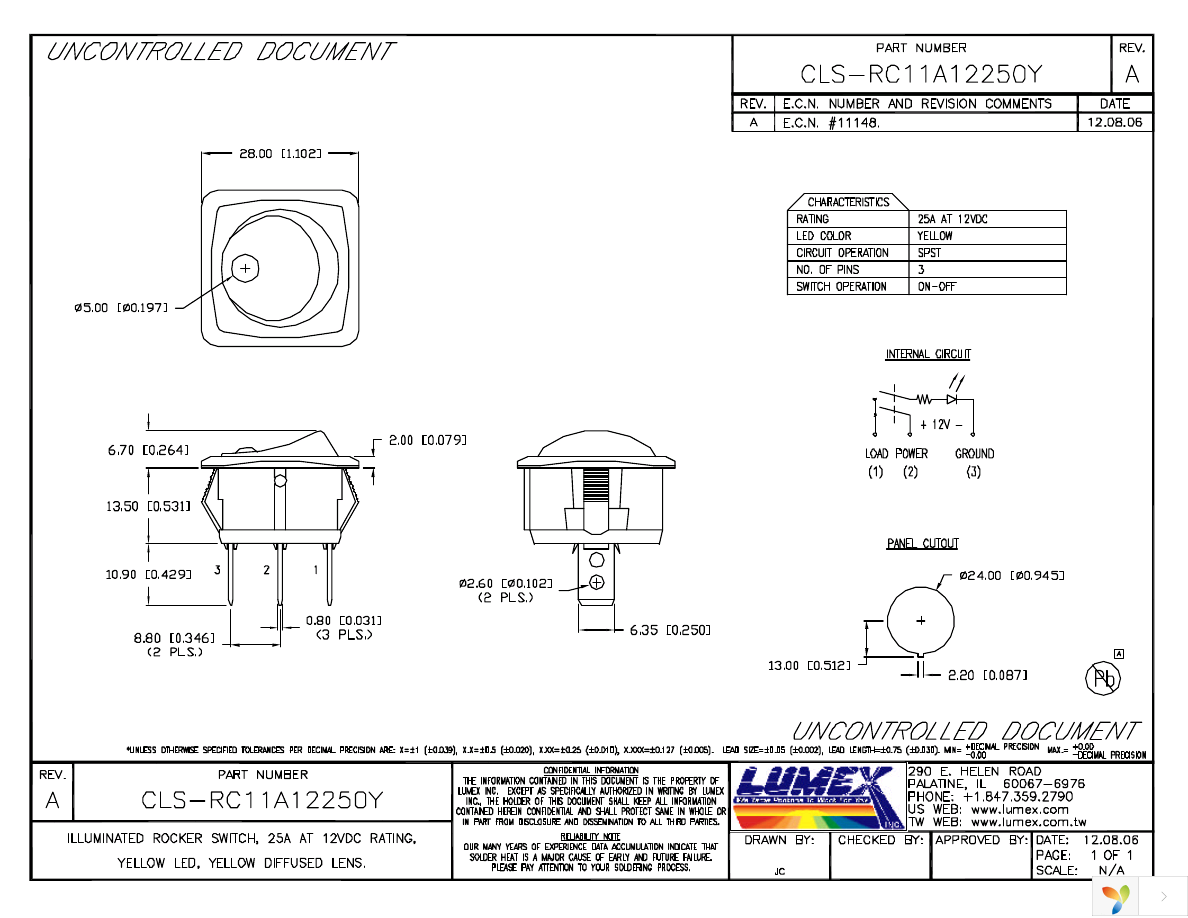 CLS-RC11A12250Y Page 1