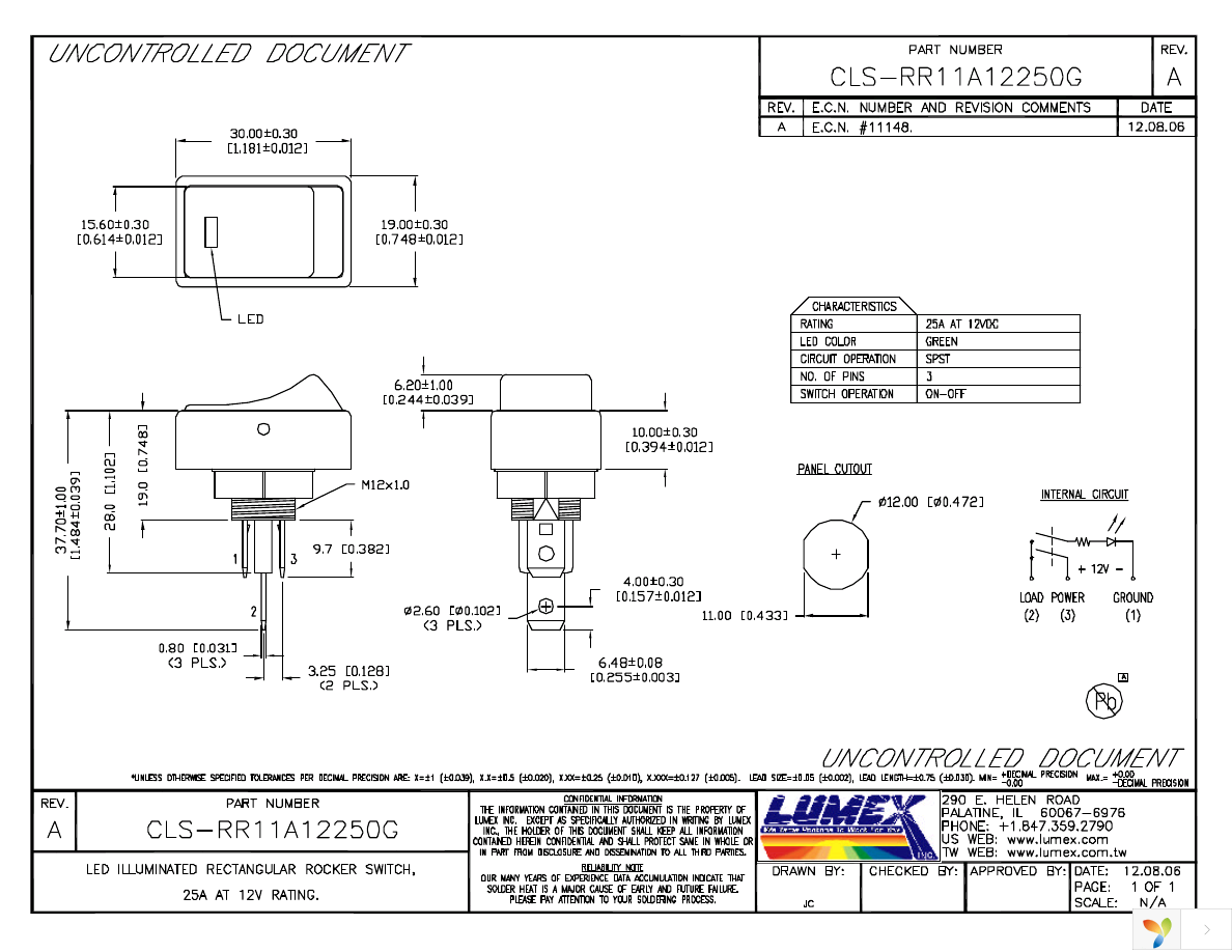 CLS-RR11A12250G Page 1