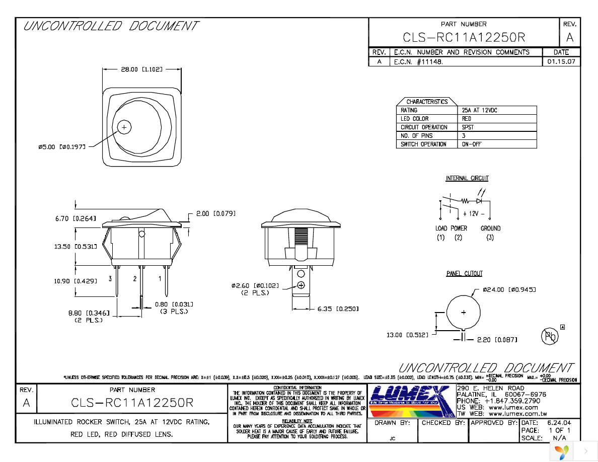 CLS-RC11A12250R Page 1