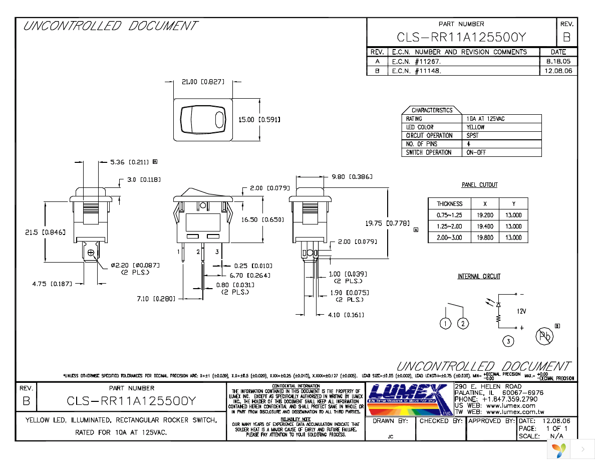 CLS-RR11A125500Y Page 1