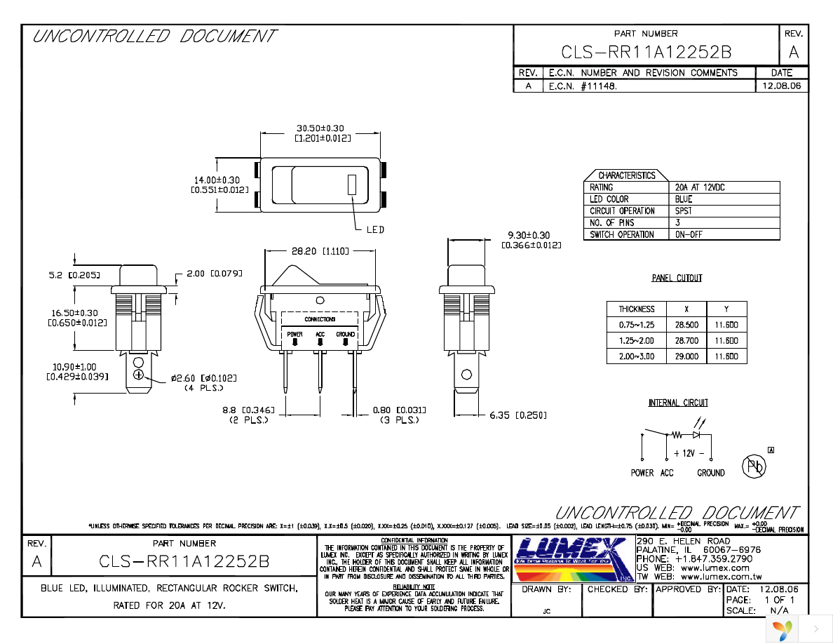 CLS-RR11A12252B Page 1