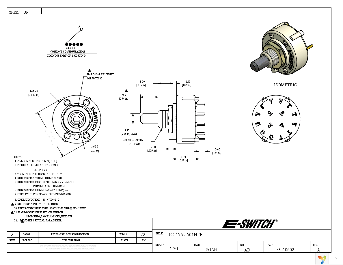 KC15A9.501NPF Page 1