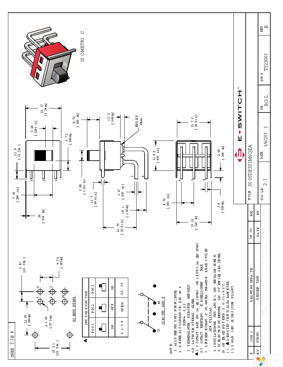 500SDP3S1M6QEA Page 1