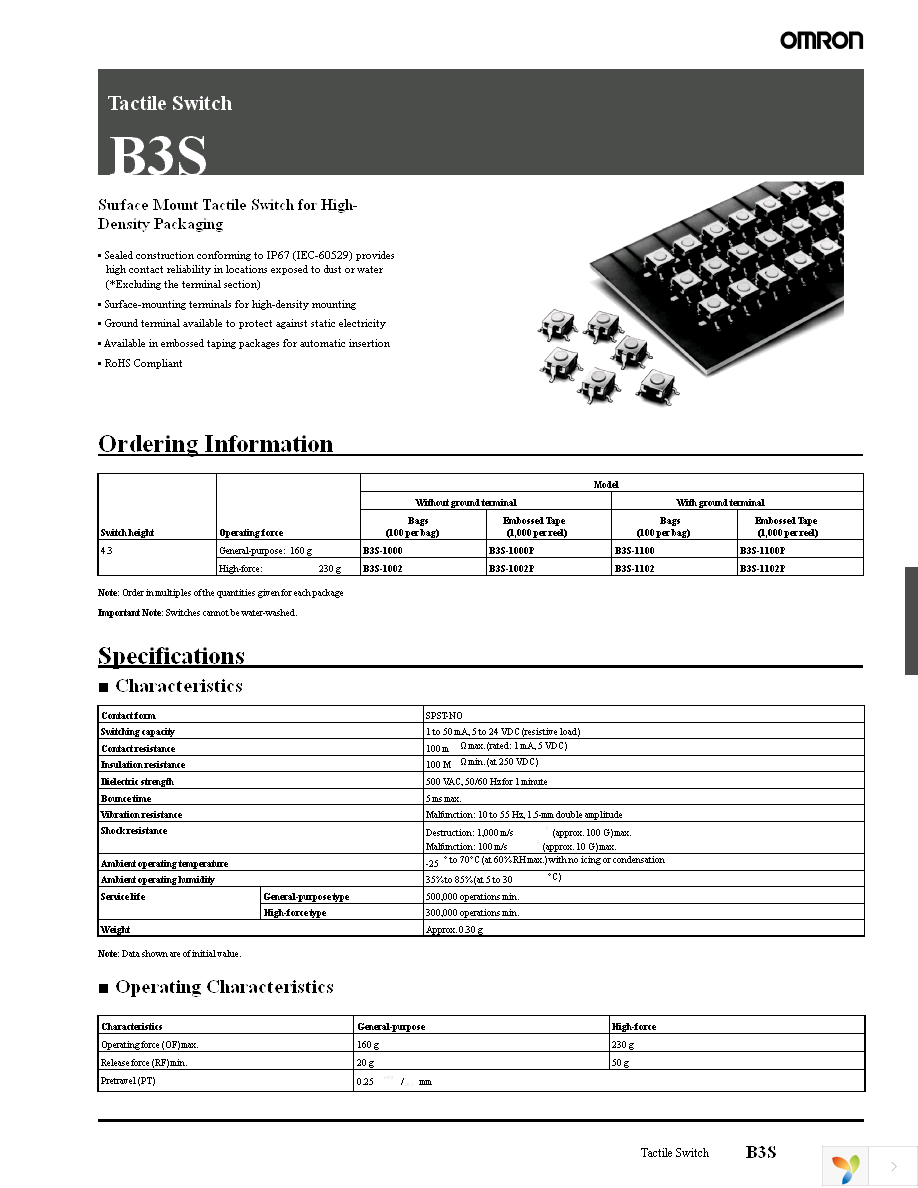 B3S-1000P Page 1