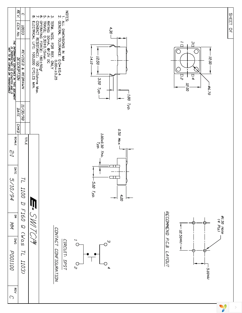 TL1100DF160Q Page 1