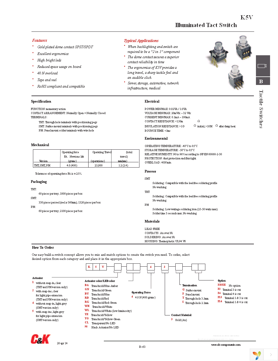 K5V2CL43T Page 1