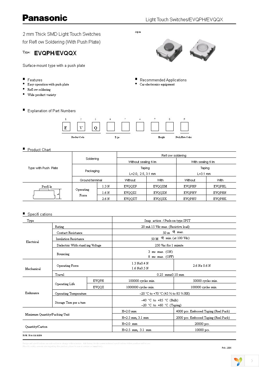 EVQ-QXK01W Page 1