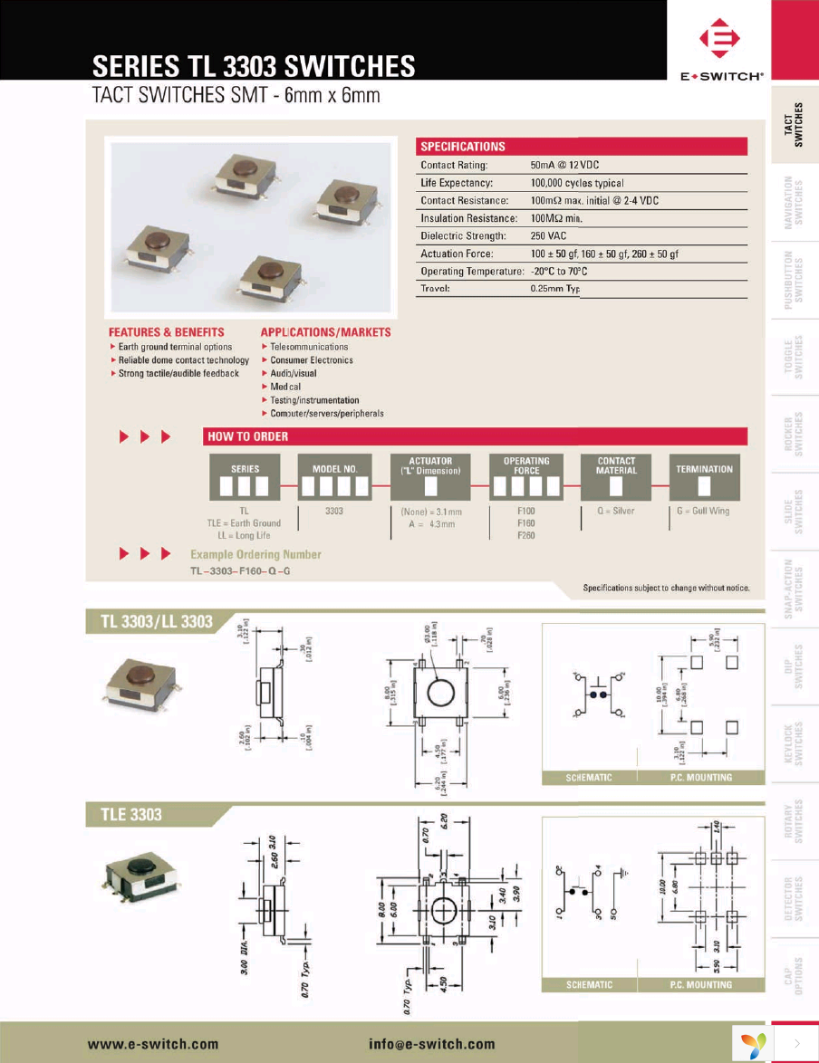 TL3303AF160QG Page 1