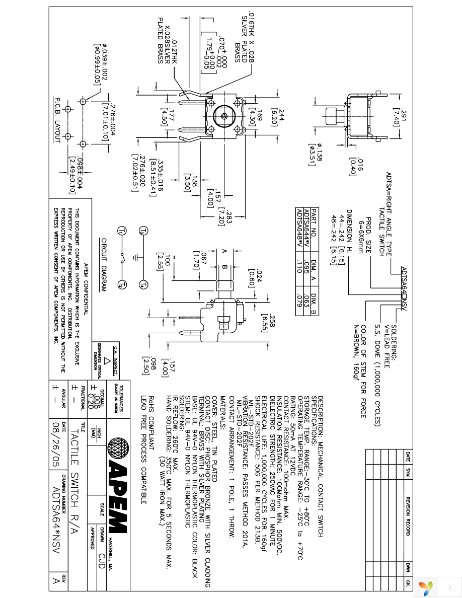 ADTSA644NSV Page 1