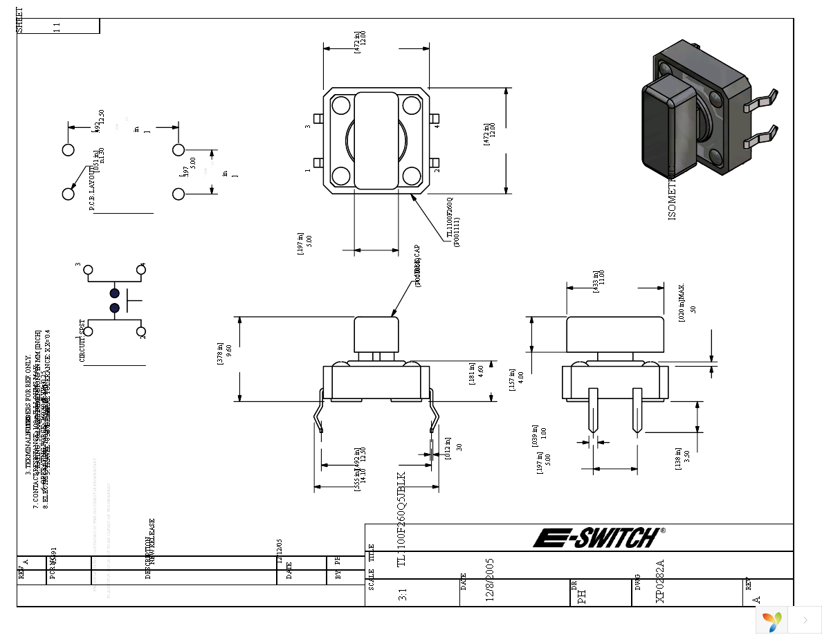 TL1100F260Q5JBLK Page 1