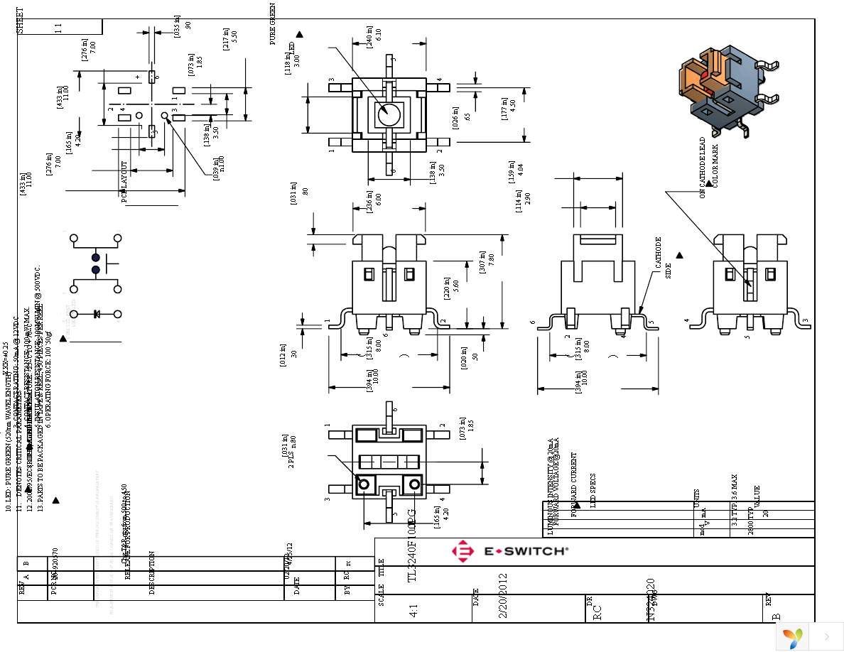 TL3240F100PG Page 1